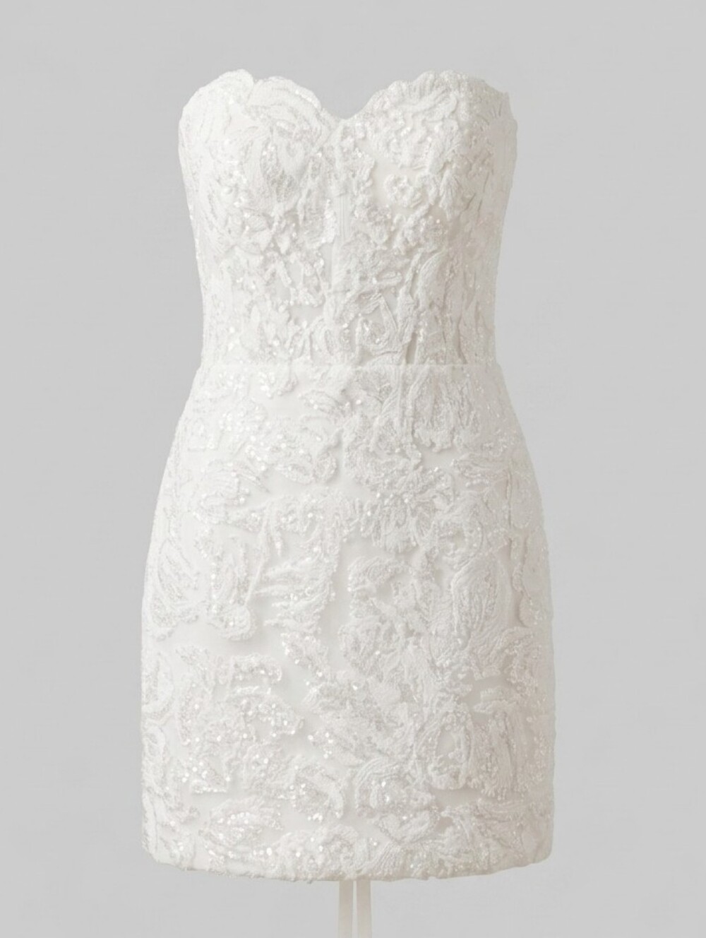 Custom White Lace Corset Wedding Dress Reception Dress Mini